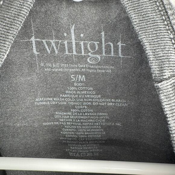 Twilight Oversized Vampires Logo Short Sleeve T-Shirt Womens S/M Gray - Picture 4 of 6